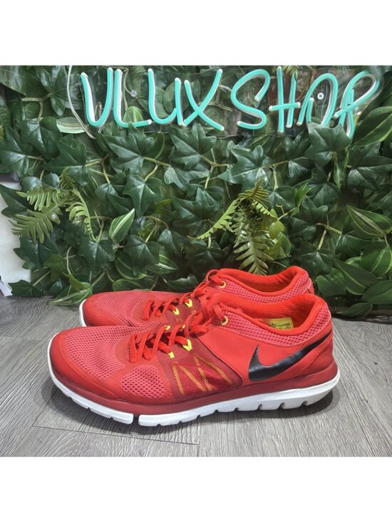 NIKE Flex Run Men\'s Running Shoes Size 10 Red  642791-602 main image 7